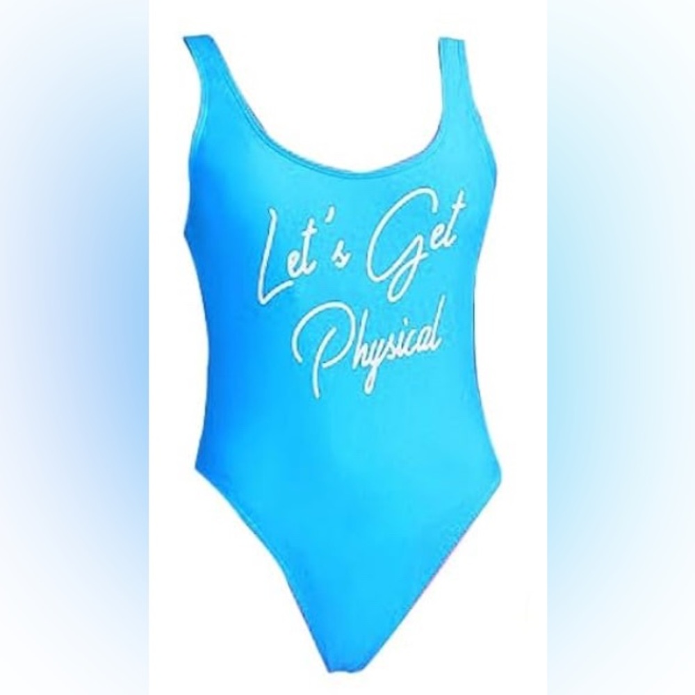 MIAIULIA Blue Let’s Get Physical Bodysuit Size M